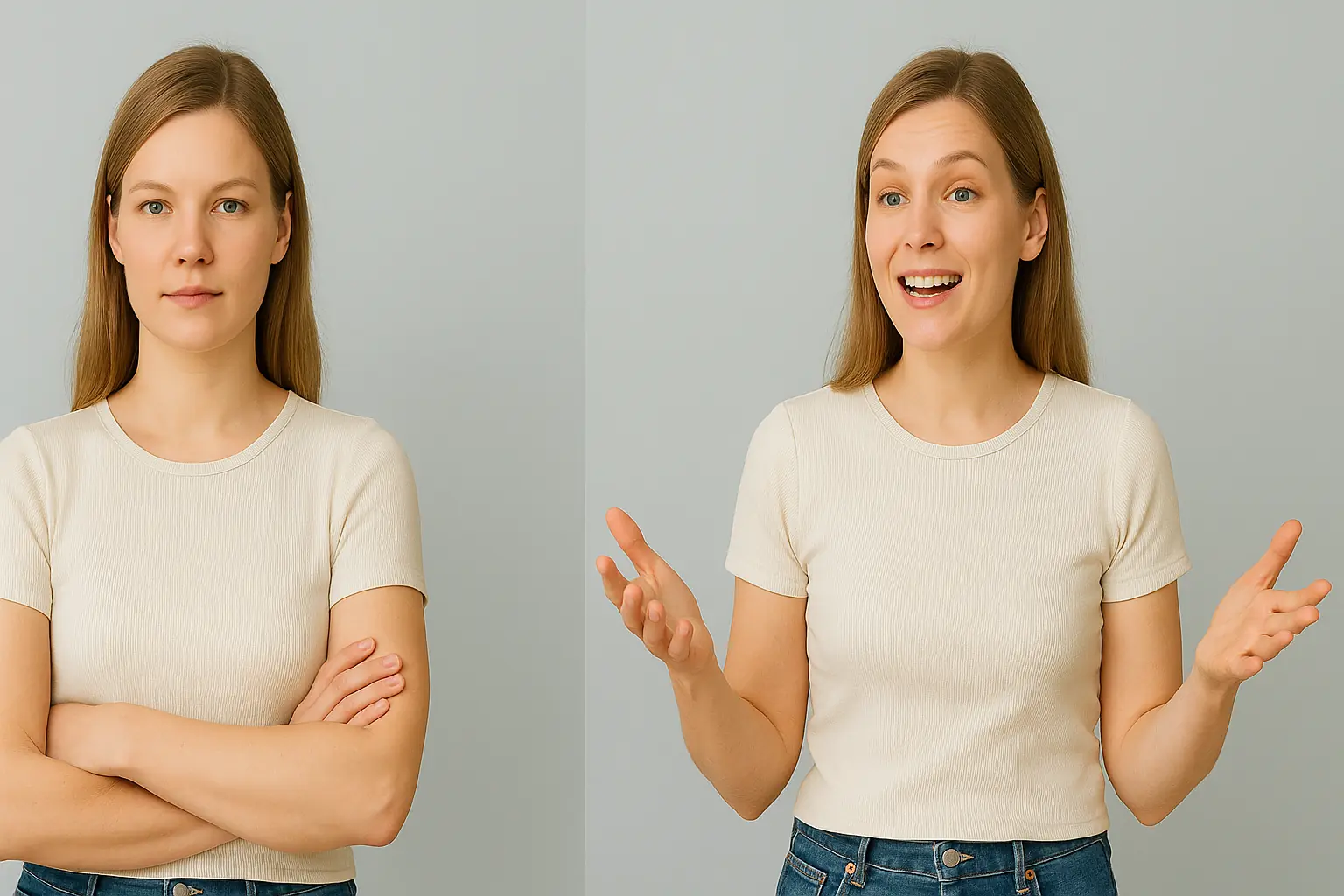 Closed posture vs open posture